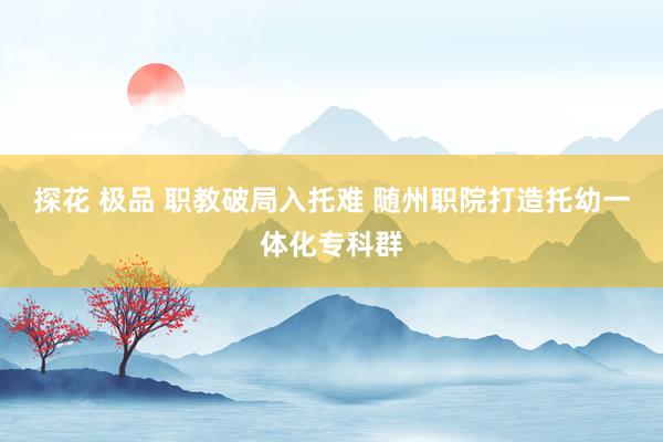 探花 极品 职教破局入托难 随州职院打造托幼一体化专科群