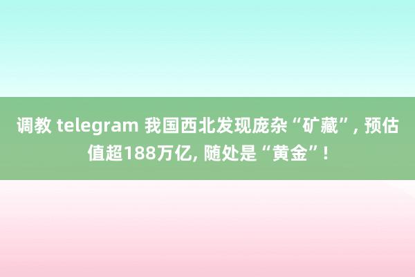 调教 telegram 我国西北发现庞杂“矿藏”， 预估值超188万亿， 随处是“黄金”!